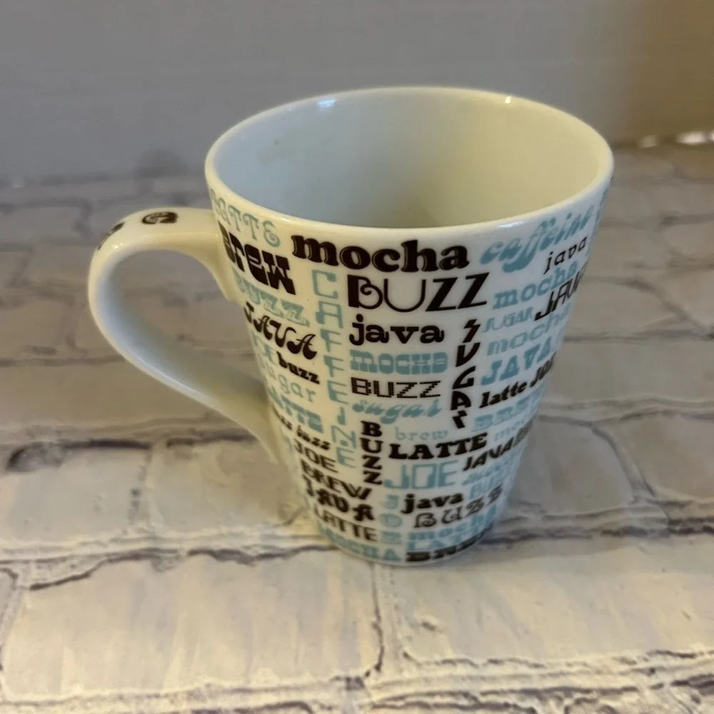 JONATHAN ADLER FOR BARNES & NOBLE JAVA/MOCHA/LATTE PRINT CUP/MUG